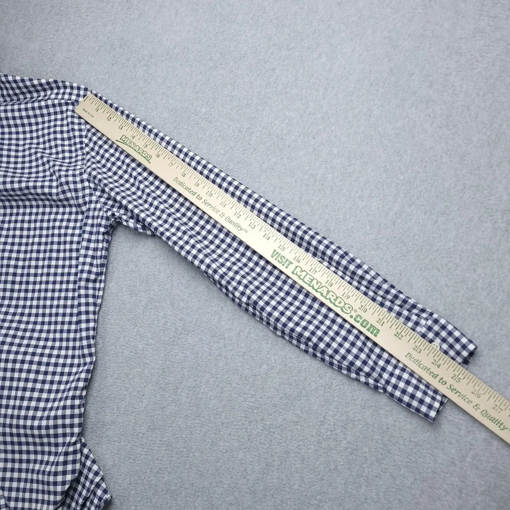 Ralph Lauren Classic Fit Performance Shirt Mens Large Blue‎ Check Long Sleeve
